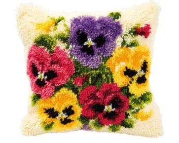 Kleurige bloemen knoopkussen - Vervaco knooppakket | HobbyGigant