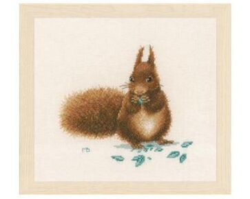 Eekhoorntje Marjolein Bastin - LanArte kruissteek borduurpakket PN-0175673 | hobbygigant.nl