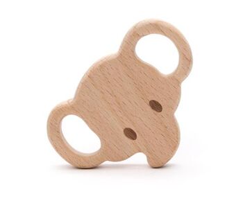 Bijtring Hout Olifant - Durable