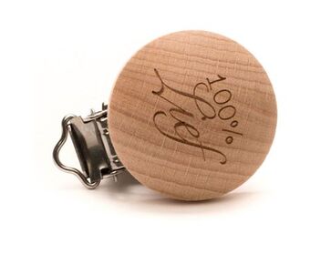 Speenclip Hout - 100% lief - Durable - 2 stuks | HobbyGigant