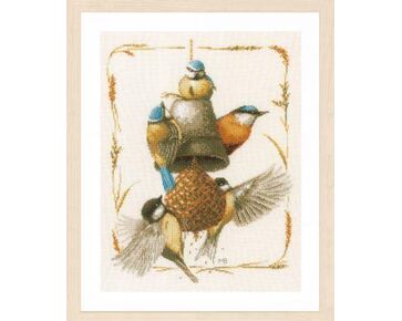 Voedertijd Marjolein Bastin - LanArte kruissteek borduurpakket PN-0171765 | hobbygigant.nl