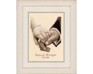 Huwelijksgeluk - Vervaco Telpatroon Borduurpakket