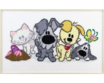 Woezel en Pip en vrienden borduurpakket - Pako 271.045