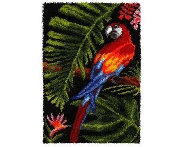 Papegaai knooptapijt - Knooppakket Orchidea