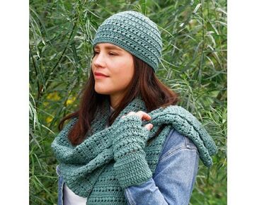 polswarmers haken parel in 't groen