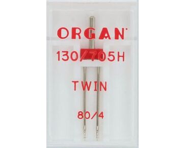 Organ Twin naald 80/4 - Naaimachine naalden