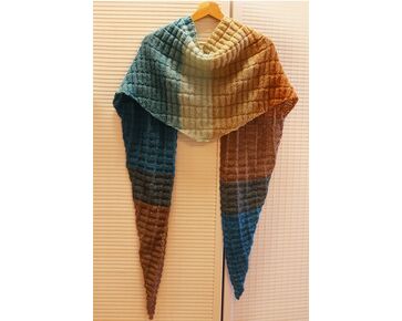 Omslagdoek sjaal breien Mohair Dream - Gratis breipatroon