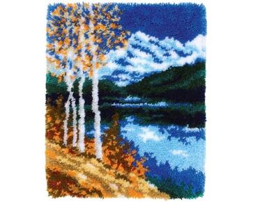 Berkenbomen knooptapijt - Vervaco Knooppakket-HobbyGigant