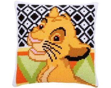 Disney Simba borduurkussen - Vervaco borduurpakket-HobbyGigant