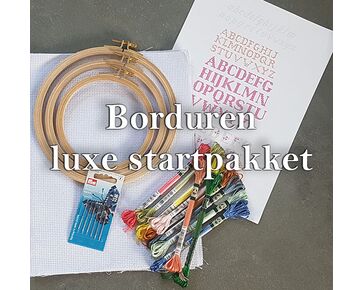 Borduren pakket starter luxe - Embroidery luxe