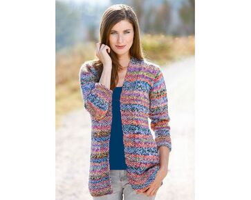 Damesvest breien met Adriafil Knitcol - breipatroon
