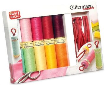 Gütermann naaigaren set met klos clips | hobbygigant.nl