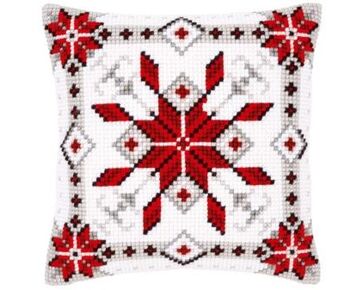 IJskristal 1 borduurkussen - Vervaco borduurpakket-HobbyGigant