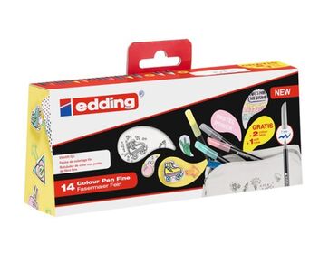 Color pennen fine edding 1200 pennenset 14 met etui