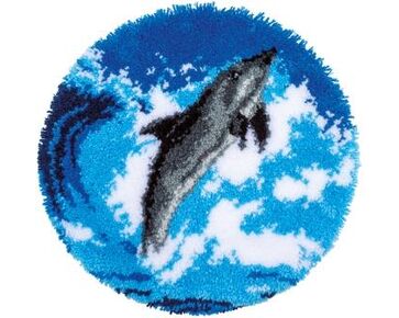 Dolfijn knoopvormtapijt - Vervaco Knooppakket | HobbyGigant