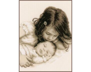 Zusterliefde Borduurpakket - Vervaco Telpatroon | HobbyGigant