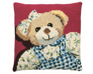 Beer borduurkussen - PAKO borduurpakket | HobbyGigant