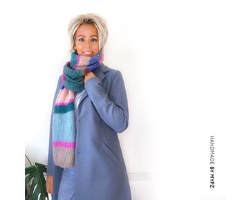 Breipatroon MYPZ gestreepte sjaal breien
