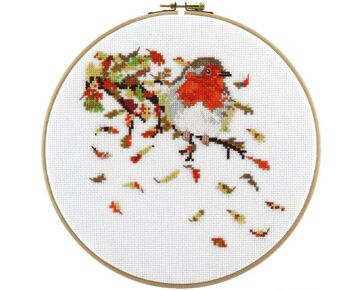 Roodborstje - borduurpakket Pako | HobbyGigant