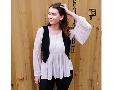 Cashmere dames gilet breien - Hobby Gigant breipatroon