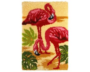 Flamingo's knooptapijt - Knooppakket Orchidea | HobbyGigant