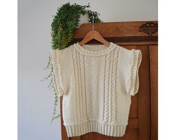 Breipatroon dames spencer met kabels - Hobby Gigant breipatroon