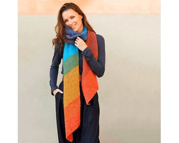 Katia Kaleido sjaal breien - gratis patroon