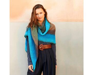 Katia Kaleido sjaal haken - gratis patroon