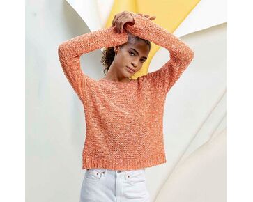 Zomertruitje Lotus voor dames breien - Lang Yarns breipakket | hobbygigant.nl