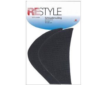 Schoudervulling mantel-colbert zwart - Restyle 2 stuks | hobbygigant.nl