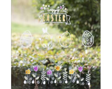 Pasen raamtekening maken - Raamstiften en gratis sjabloon | hobbygigant.nl