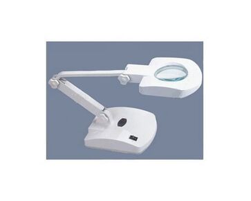 Magnifier elektrische loeplamp met schaararm 8611B-D | vergrootglas met daglichtlamp | hobbygigant.nl