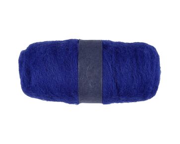 Gekaarde viltwol koningsblauw | hobbygigant.nl