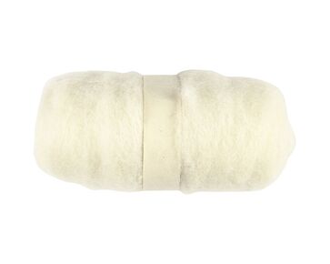 Gekaarde viltwol wit | hobbygigant.nl