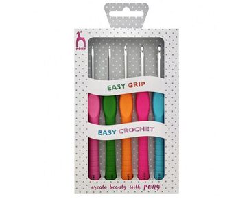 Haaknaalden set met easy grip Pony 2 - 4 mm | HobbyGigant