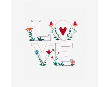 borduurpatroon Flower Love - DMC | hobbygigant.nl