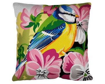 Koolmees borduurkussen - Margot de Paris borduurpakket | HobbyGigant