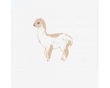 Alpaca op kleding borduren - DMC borduurset met  borduurpatroon | hobbygigant.nl