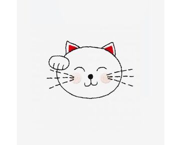 Lucky Cat op kleding borduren - DMC borduurset | hobbygigant.nl