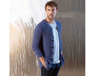 Heren vest breien - Lang Yarns Norma breipakket | hobbygigant.nl