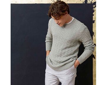 Zomerse herentrui breien - Lang Yarns Norma breipakket | hobbygigant.nl