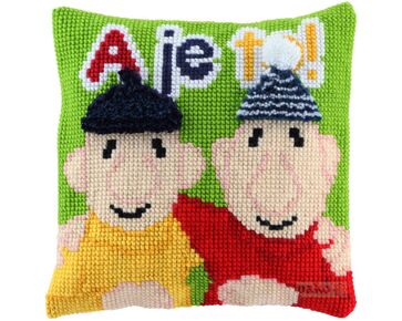 Buurman en Buurman - Borduur- en knoopkussen pakket Pako | HobbyGigant