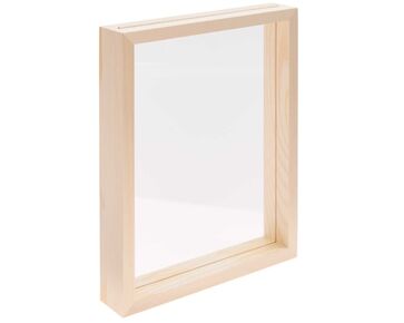 Houten lijst Naturel met dubbele acrylplaat 20 x 25 cm Rico Design | HobbyGigant