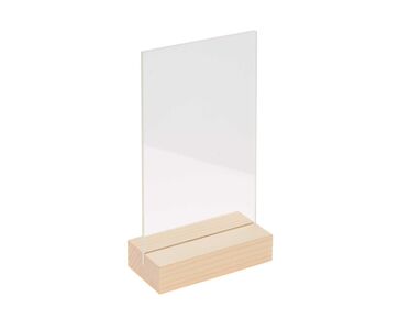 Houten standaard Naturel met dubbele acrylplaat 10 x 15 cm Rico Design | HobbyGigant