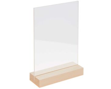 Houten standaard Naturel met dubbele acrylplaat 13 x 18 cm Rico Design | HobbyGigant