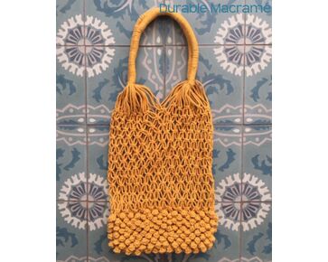 Noppen tas - Macramé pakket Durable