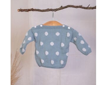 Babytruitje met stippen breien - FairMade breipakket | hobbygigant.nl