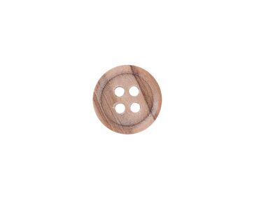 Houten knopen 15 mm 5 stuks - 4667 Deknofa | HobbyGigant