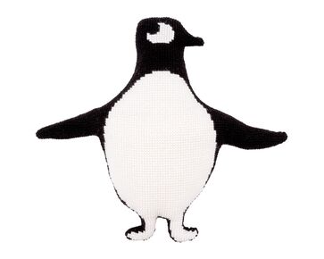 Pinguïn vorm borduurkussen - Vervaco borduurpakket | HobbyGigant