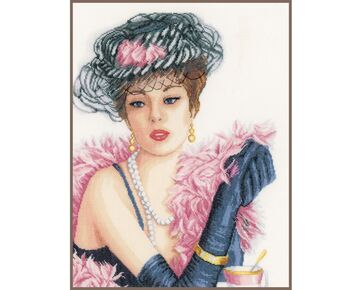 Elegante Dame - borduurpakket LanArte | HobbyGigant